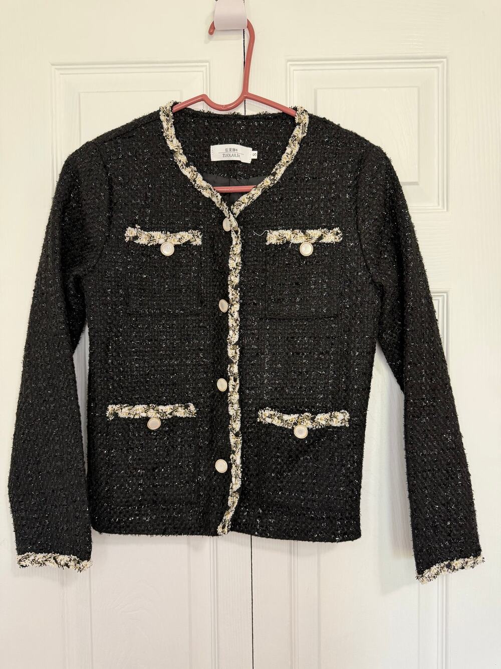 Black Tweed Jacket Size S
